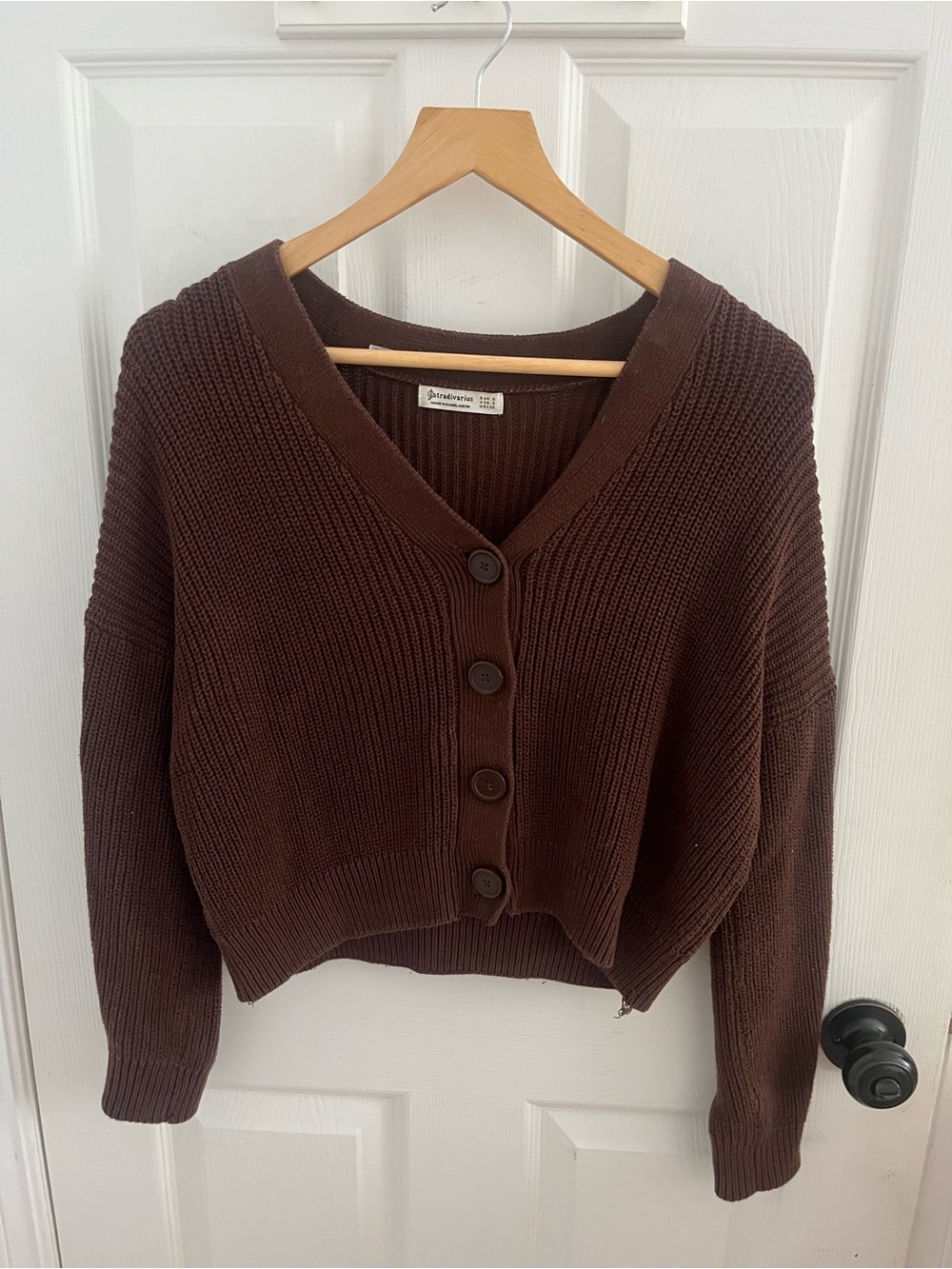 Stradivarius Crop Knit Cardigan